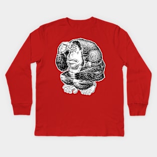 The Thinker Kids Long Sleeve T-Shirt